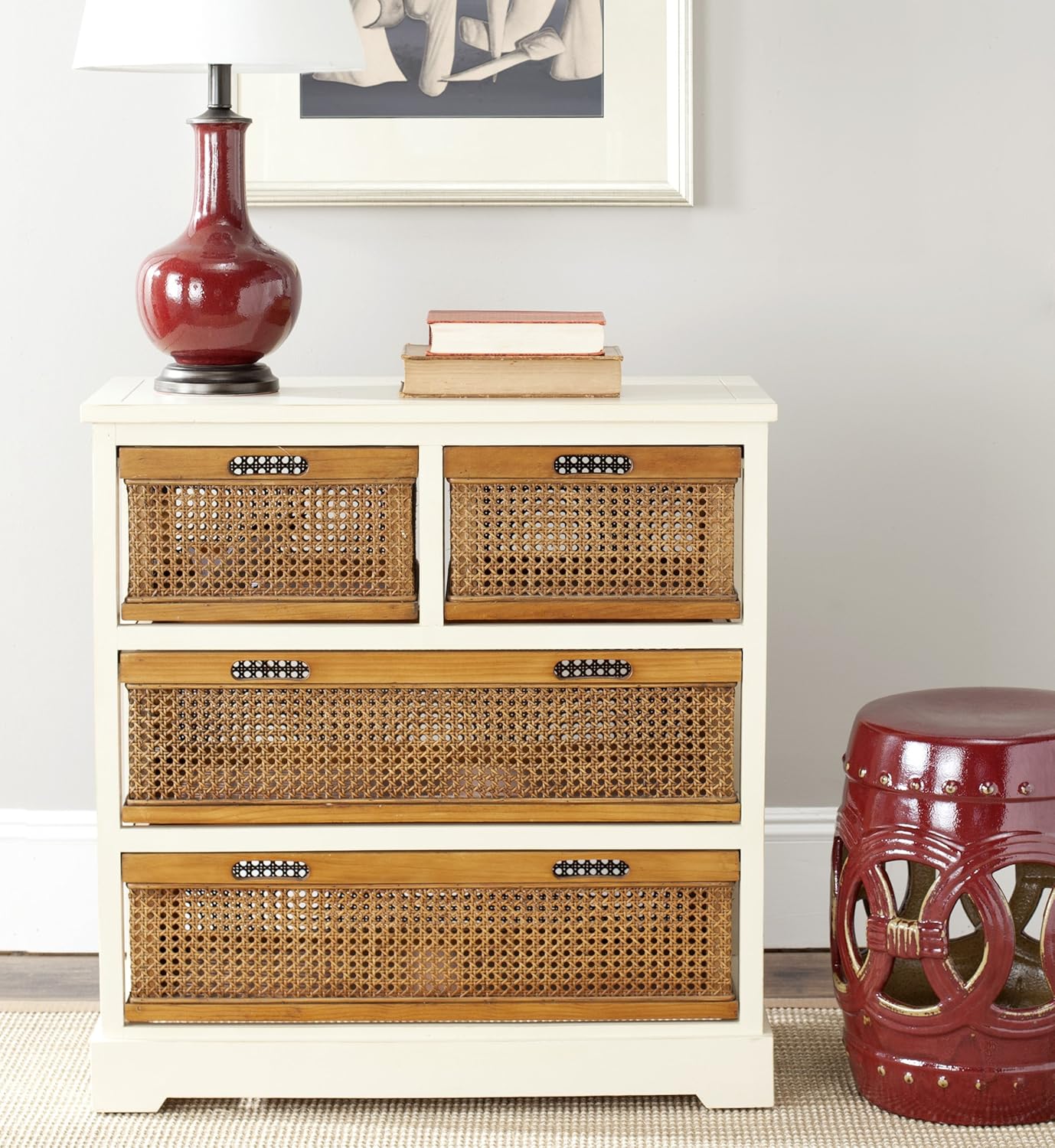 Grey 4-Drawer Storage Unit I472923