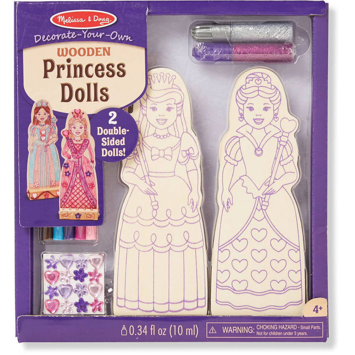 Wooden Princess Dolls Craft Kit E74491