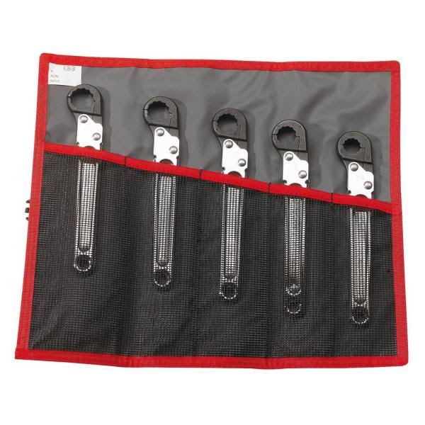 Metric Ratchet Flare-Nut Wrench Set N333841