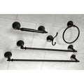 Black 18-inch and 24-Inch Towel Bar Bathroom Accessory Set V498403
