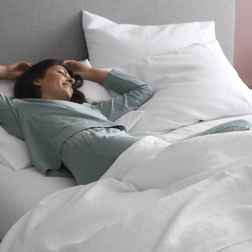 California King French Linen Duvet Cover Z32927