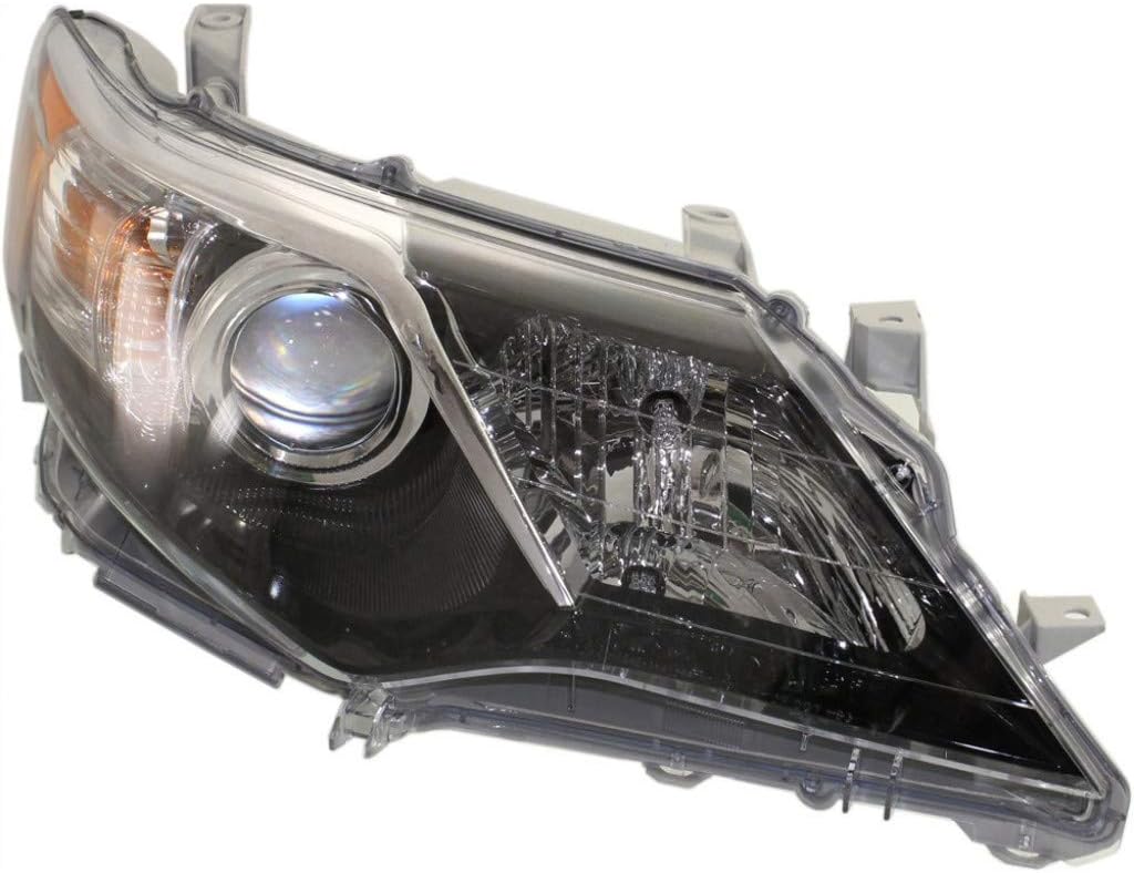 Passenger Side Halogen Headlight Assembly for Toyota Camry 2012 2013 2014 SE/Sport Model C80124