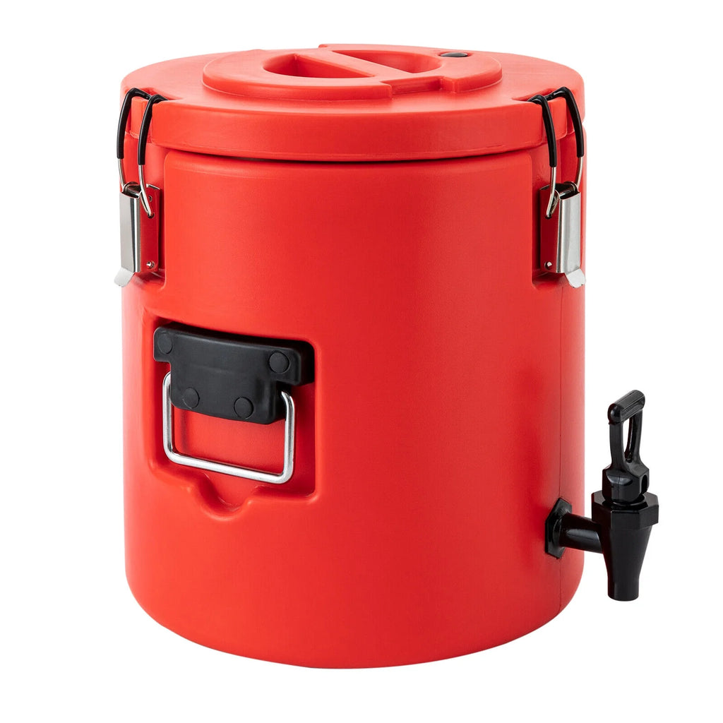 15L Round Stainless Steel Insulated Beverage Dispenser with Lid I307570