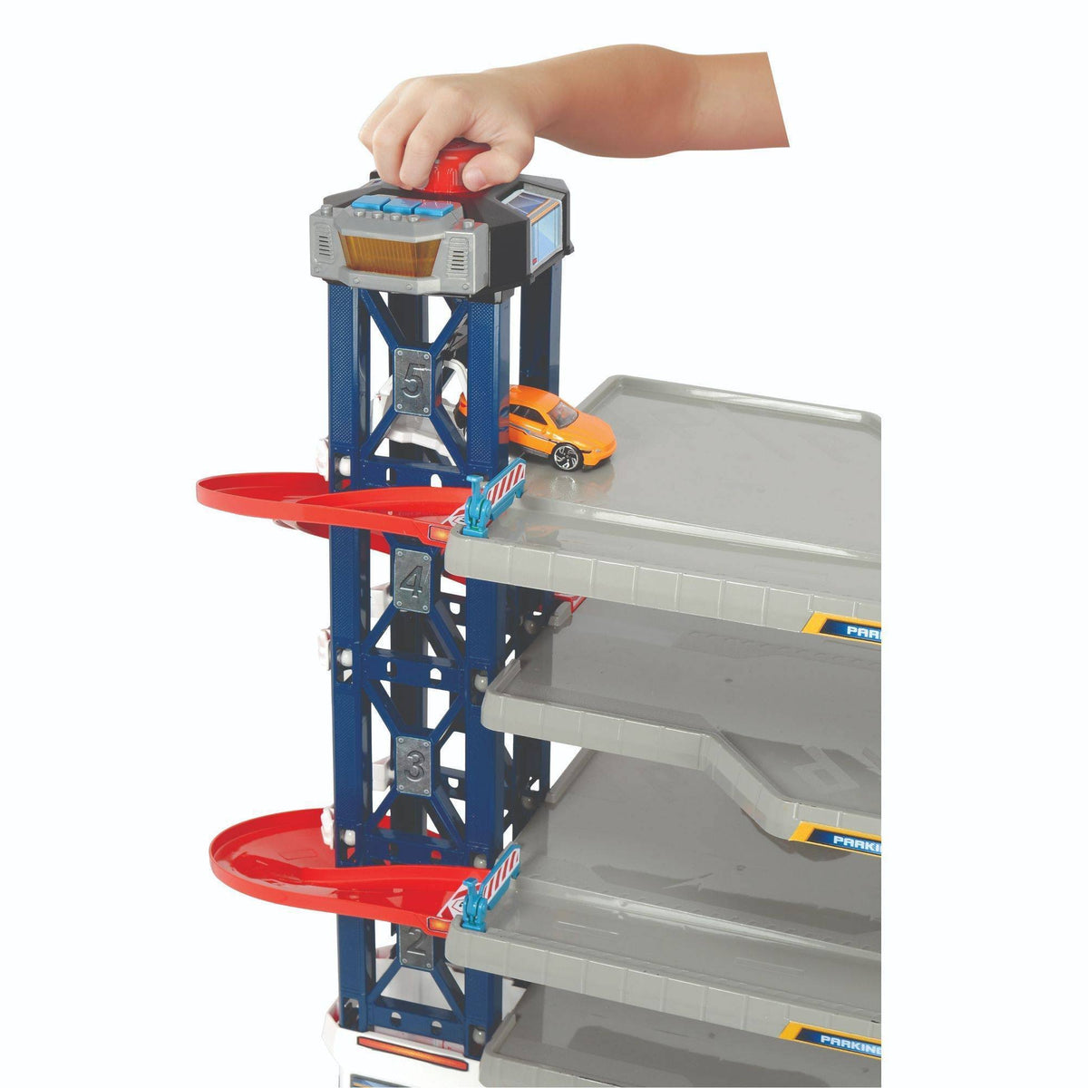 Parking Garage Playset with 4 Die-Cast Cars and Helicopter S542