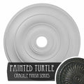 26 1/2 inchod x 3 5/8 inchid x 1 1/2 inchp Hand-Painted Ceiling Medallion N933231
