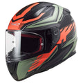 Matte Black / Red / M. Green Street Helmets T895