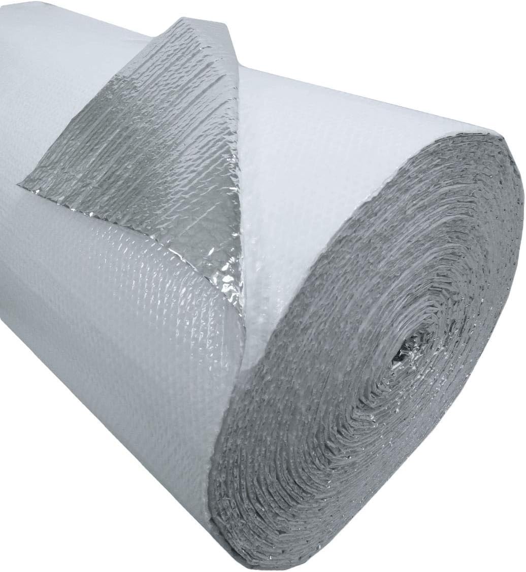 2 Car White Garage Door Insulation Kit R 7.5 Fits 18x7 & 18x8 H193