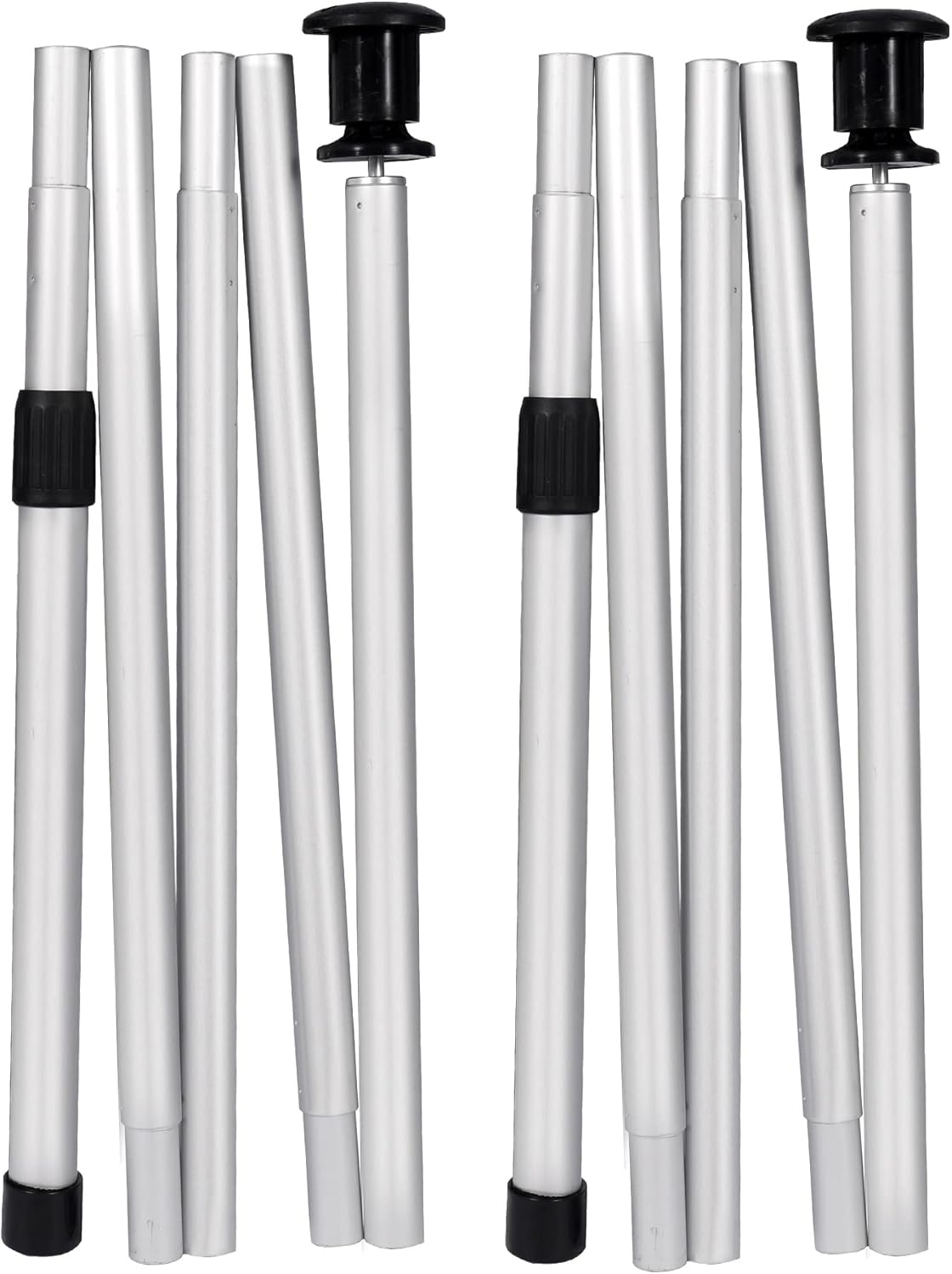 Adjustable Aluminum Tarp Poles Set of 2, 75-85 Telescoping N527069