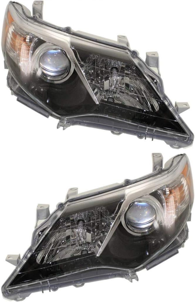 Passenger Side Halogen Headlight Assembly for Toyota Camry 2012 2013 2014 SE/Sport Model C80124