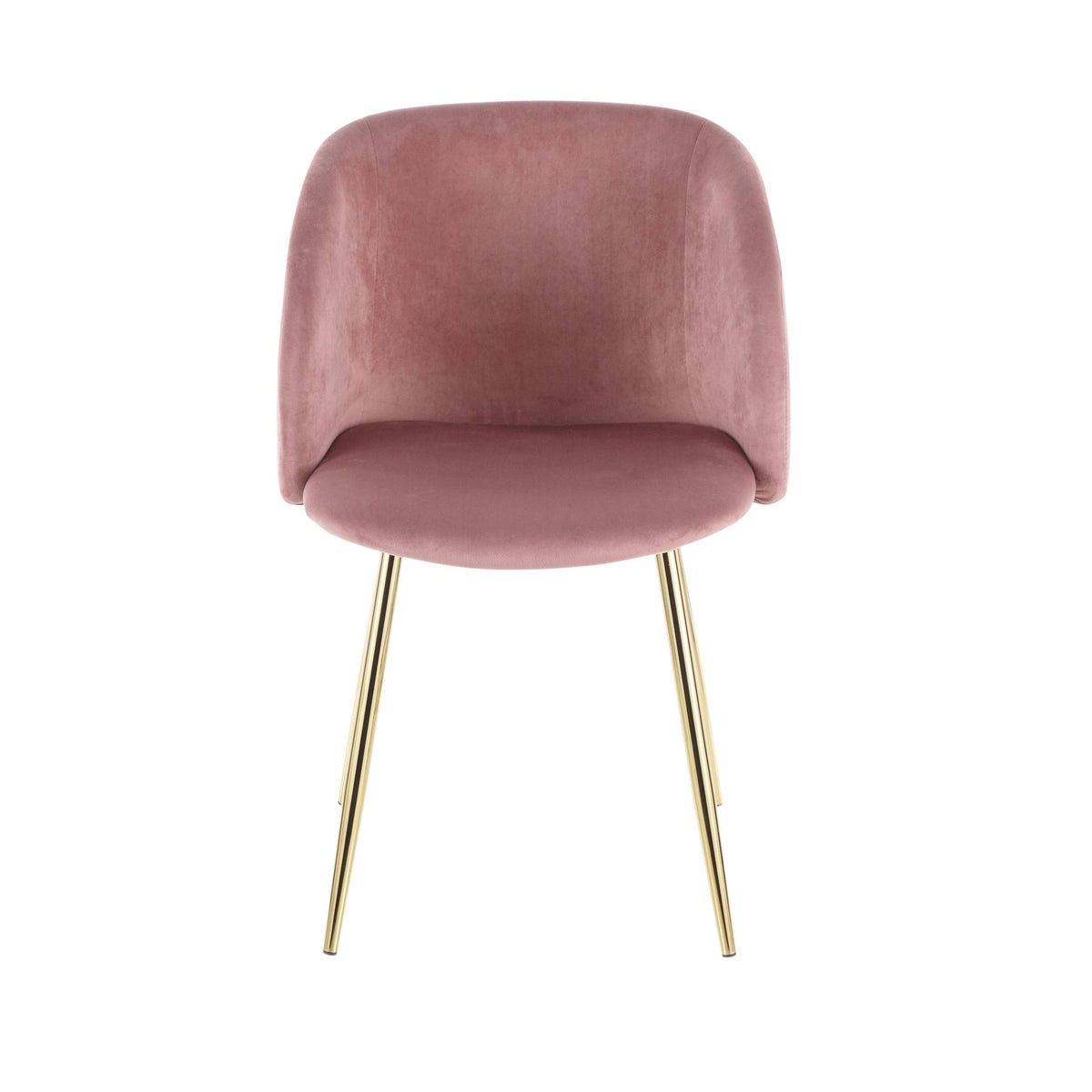 Black Velvet and Chrome Chair Set of 2 C59718