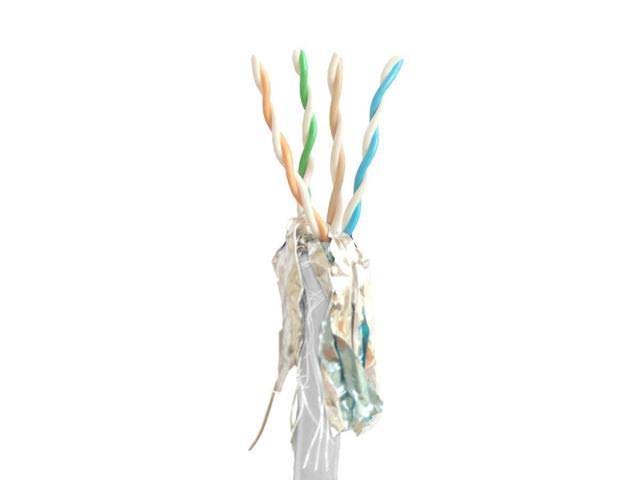 Cat8 Network Cable 1000 Feet White 22AWG S/FTP Solid Pure Bare Copper S247652