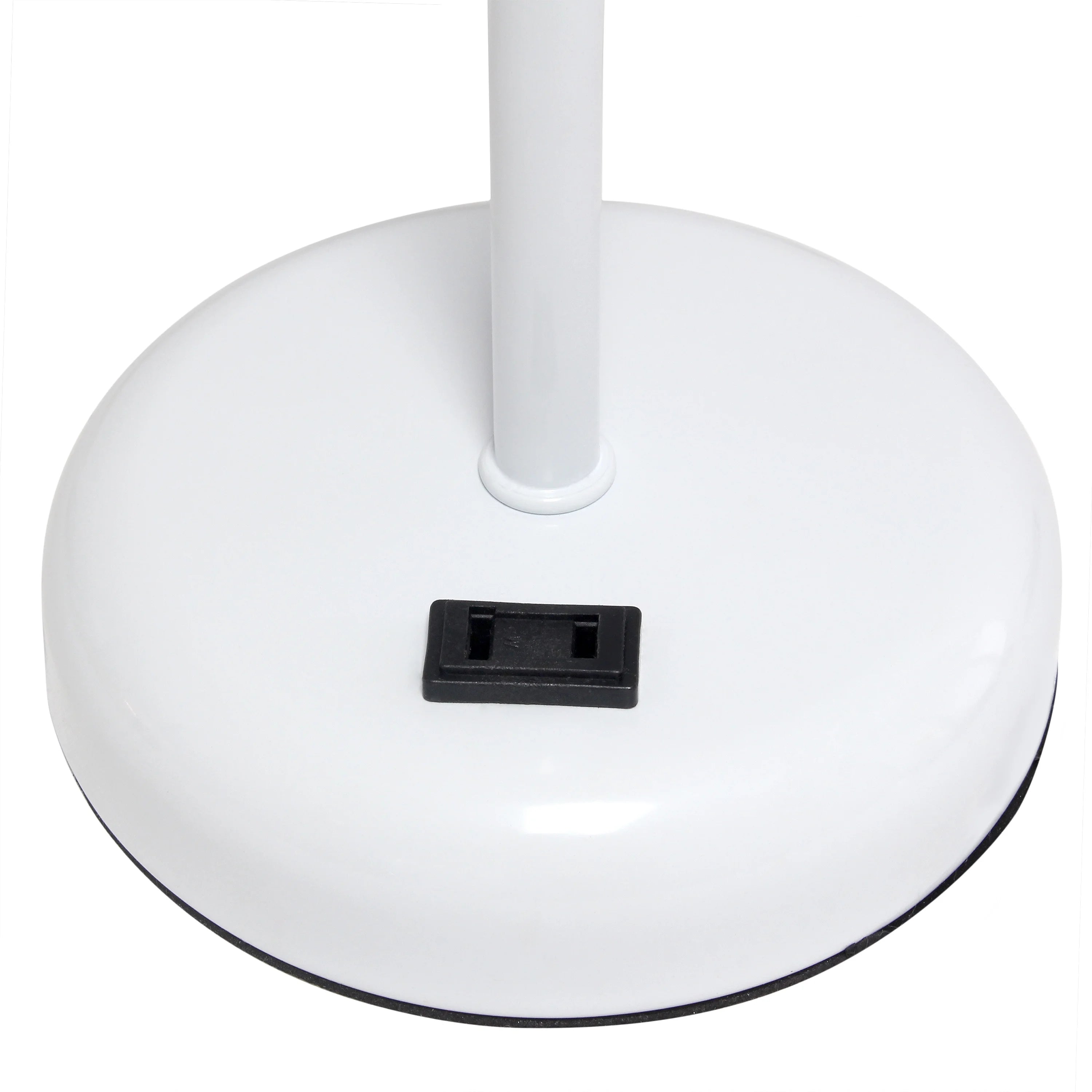 White Stick Lamp with Fabric Shade H4840