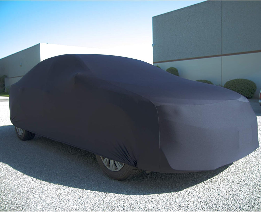 Black Semi Custom Fit Satin Car Cover N171339