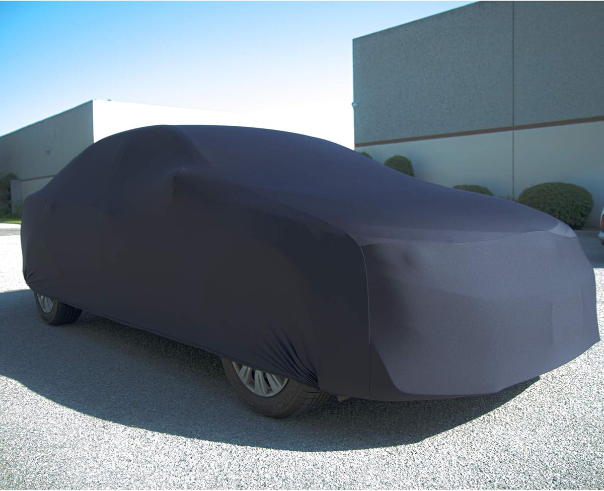 Black Semi Custom Fit Satin Car Cover N171339