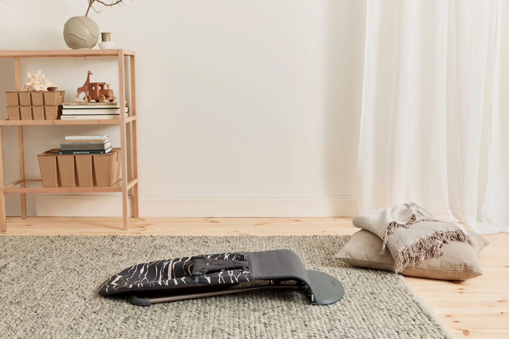Dark Gray Cotton Baby Bouncer E365