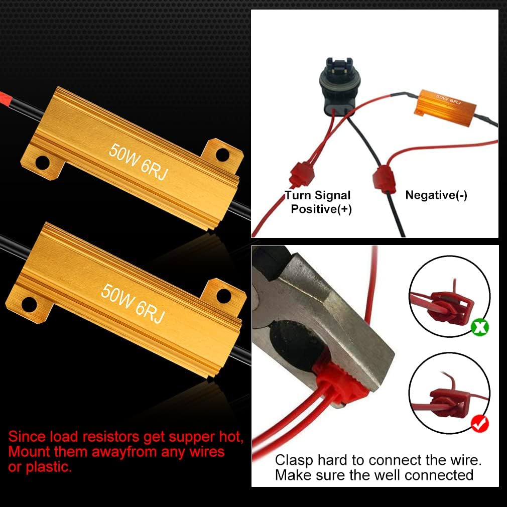 9005 9006 LED Headlight Bulbs, 6000K Cool White, HB3 HB4, IP68 Waterproof, Pack of 2 E80693