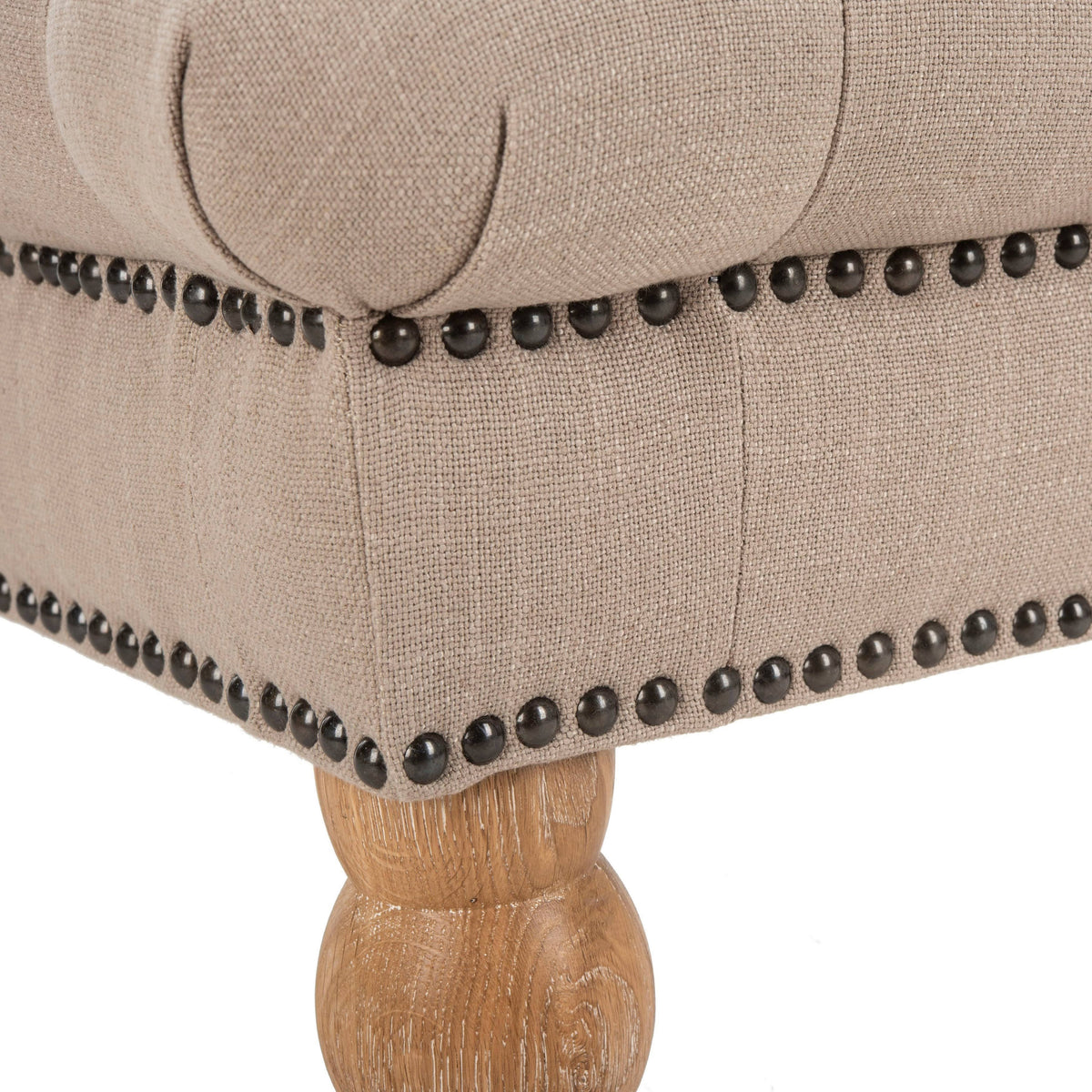 Tufted Bench, Taupe L4200