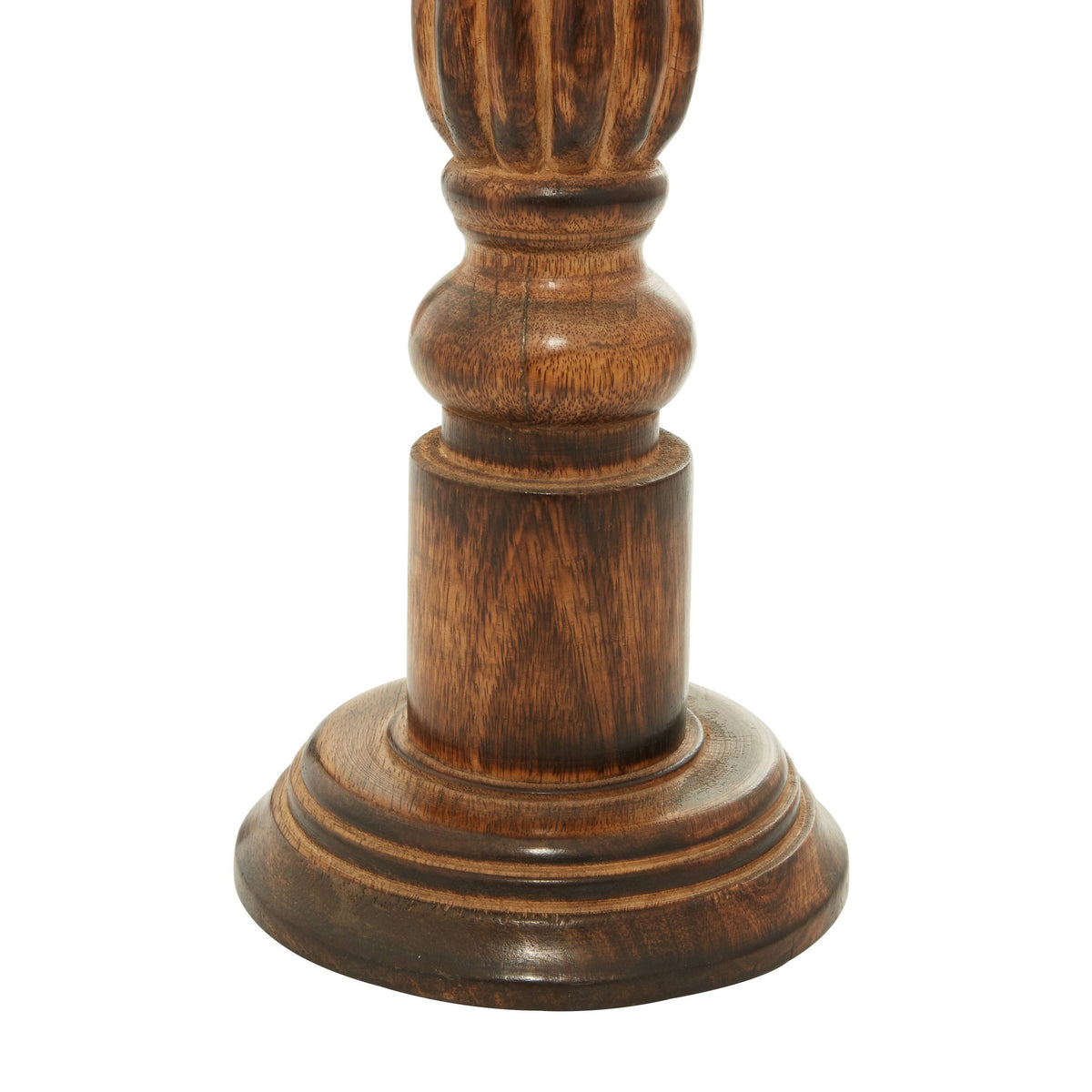 3-Piece Wooden Candle Holder Set Brown D50479