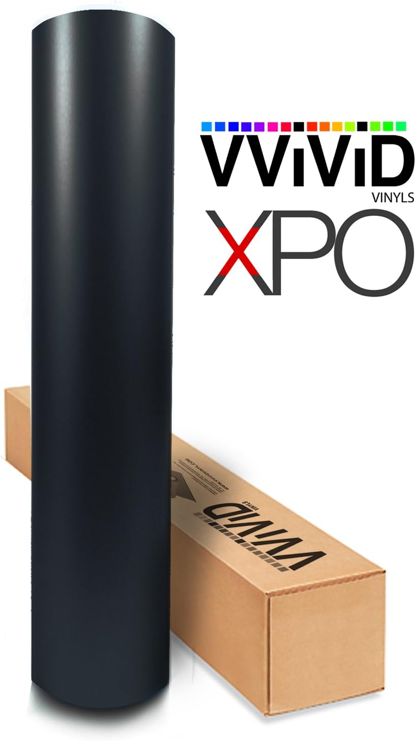 Black Matte 5 Foot x 6 Foot Car Wrap Vinyl Roll 3Mil Pack of 2 Y661