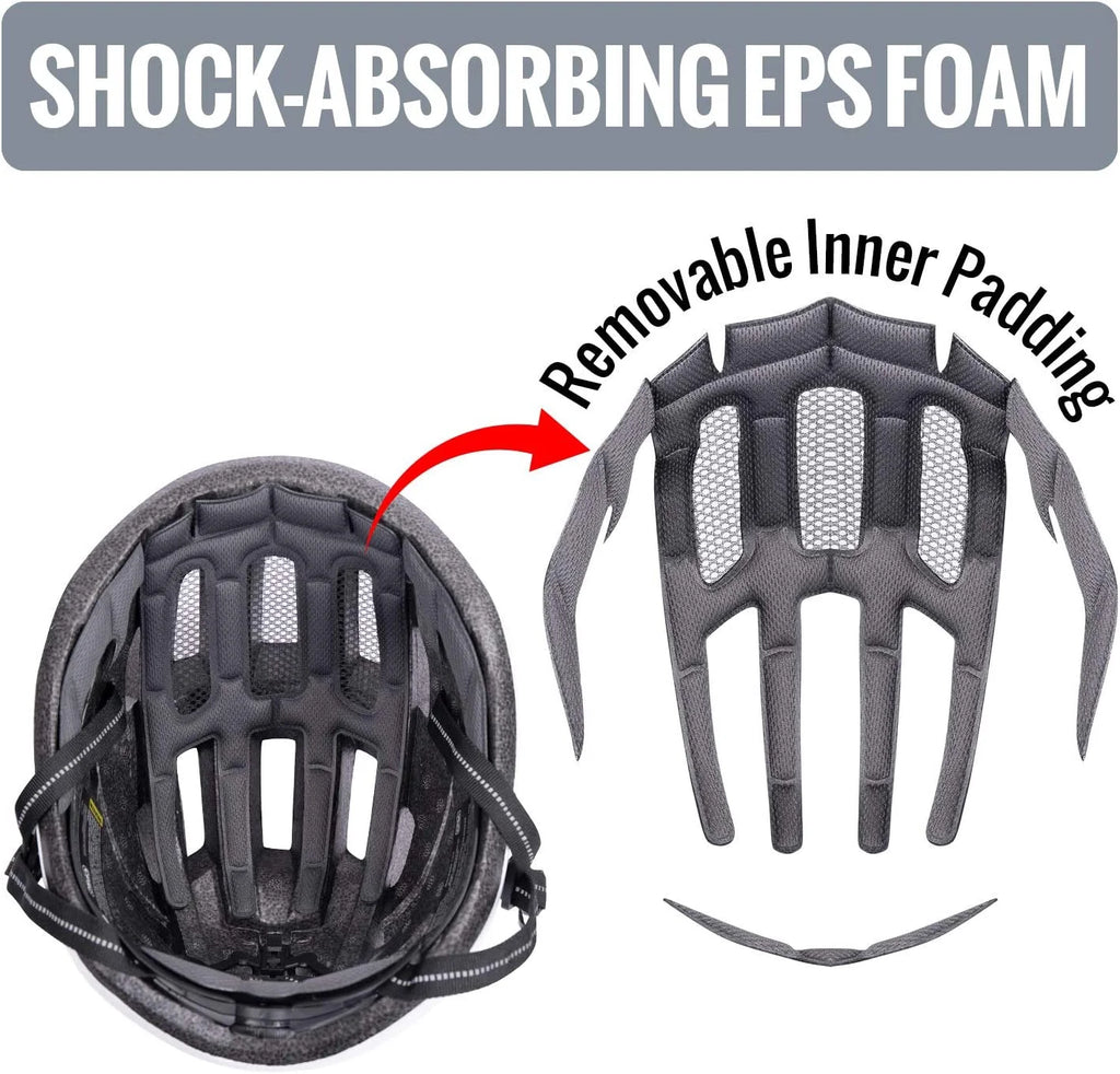 Adult Bike Helmet CPSC-Compliant Lightweight Adjustable Helmet N42655