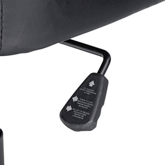 Black Leather Mid-Back Swivel/Tilt Chair V43096