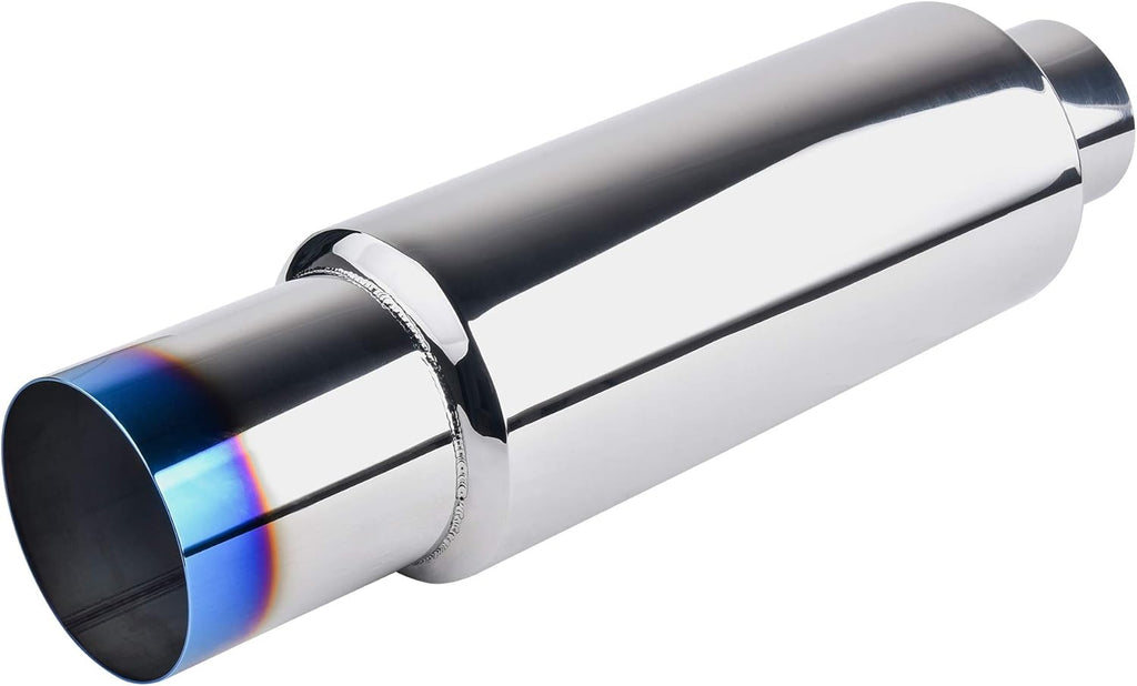 Stainless Steel Exhaust Tip, 18.5" Length, 2.5'' Inlet 4'' Outlet, Pack of 2 F12152