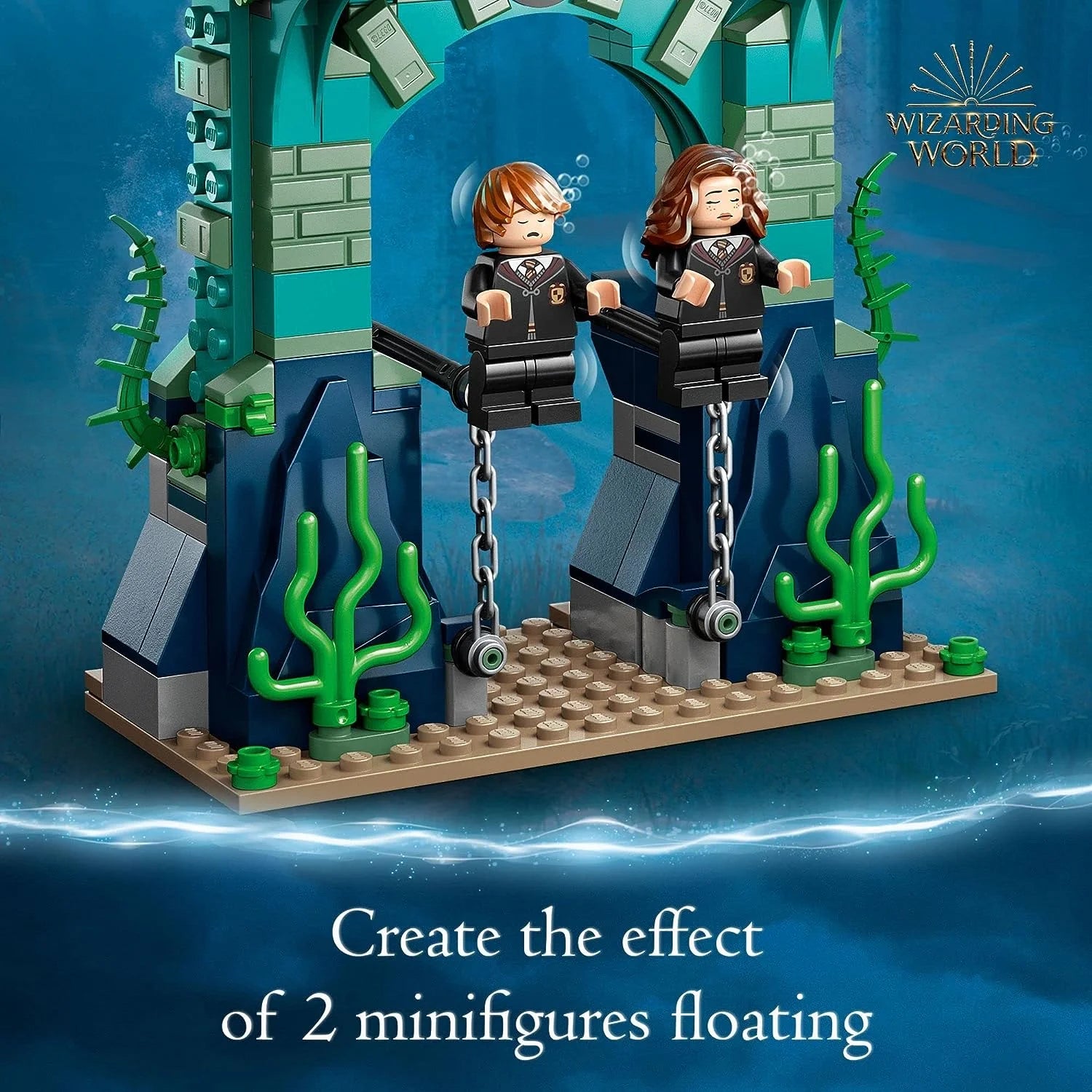 LEGO Harry Potter Triwizard Tournament: The Black Lake Building Set 76420 Toy Playset with Harry, Hermione, and Ron Minifigures O583017