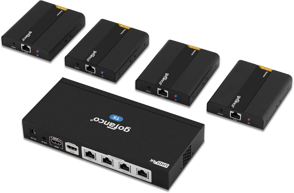 1x2 HDMI Extender Splitter Full HD 1080p Over Ethernet Cable with HDMI Loopout K242
