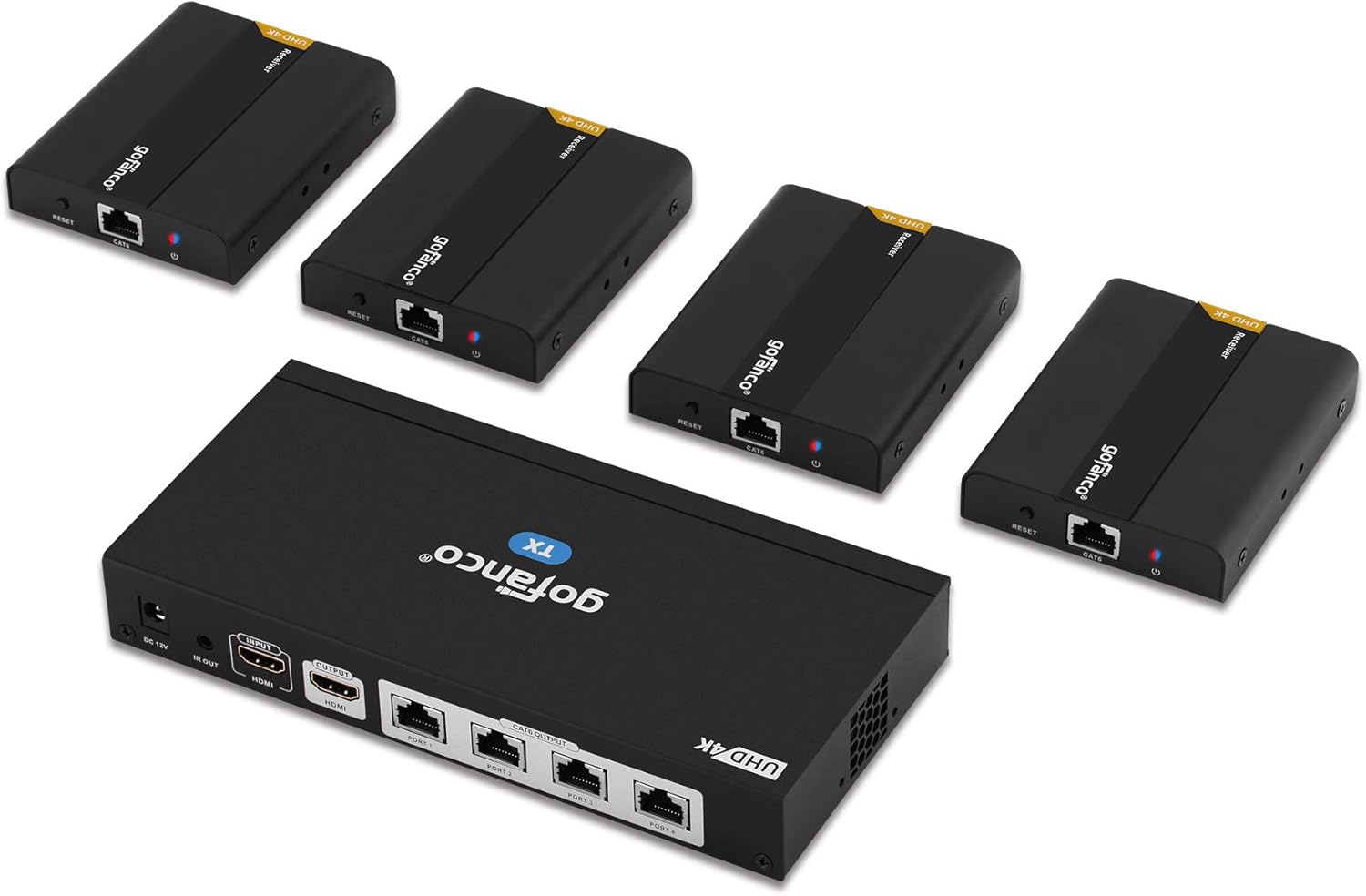 1x2 HDMI Extender Splitter Full HD 1080p Over Ethernet Cable with HDMI Loopout K242