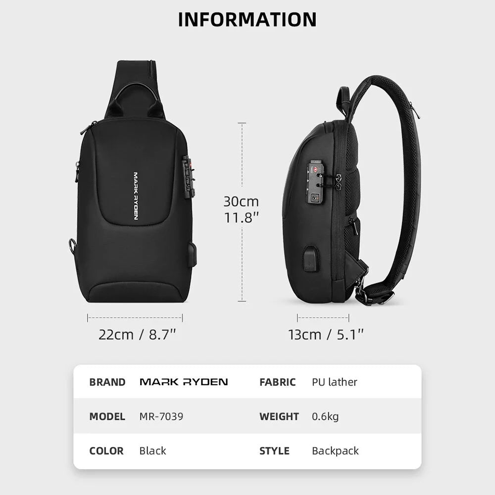 Waterproof Travel Crossbody Bag H837
