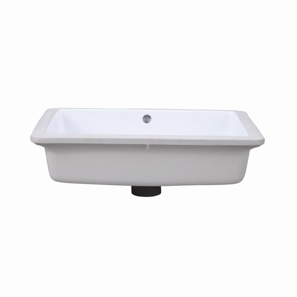 Rectangular Undermount Bathroom Sink White U20134
