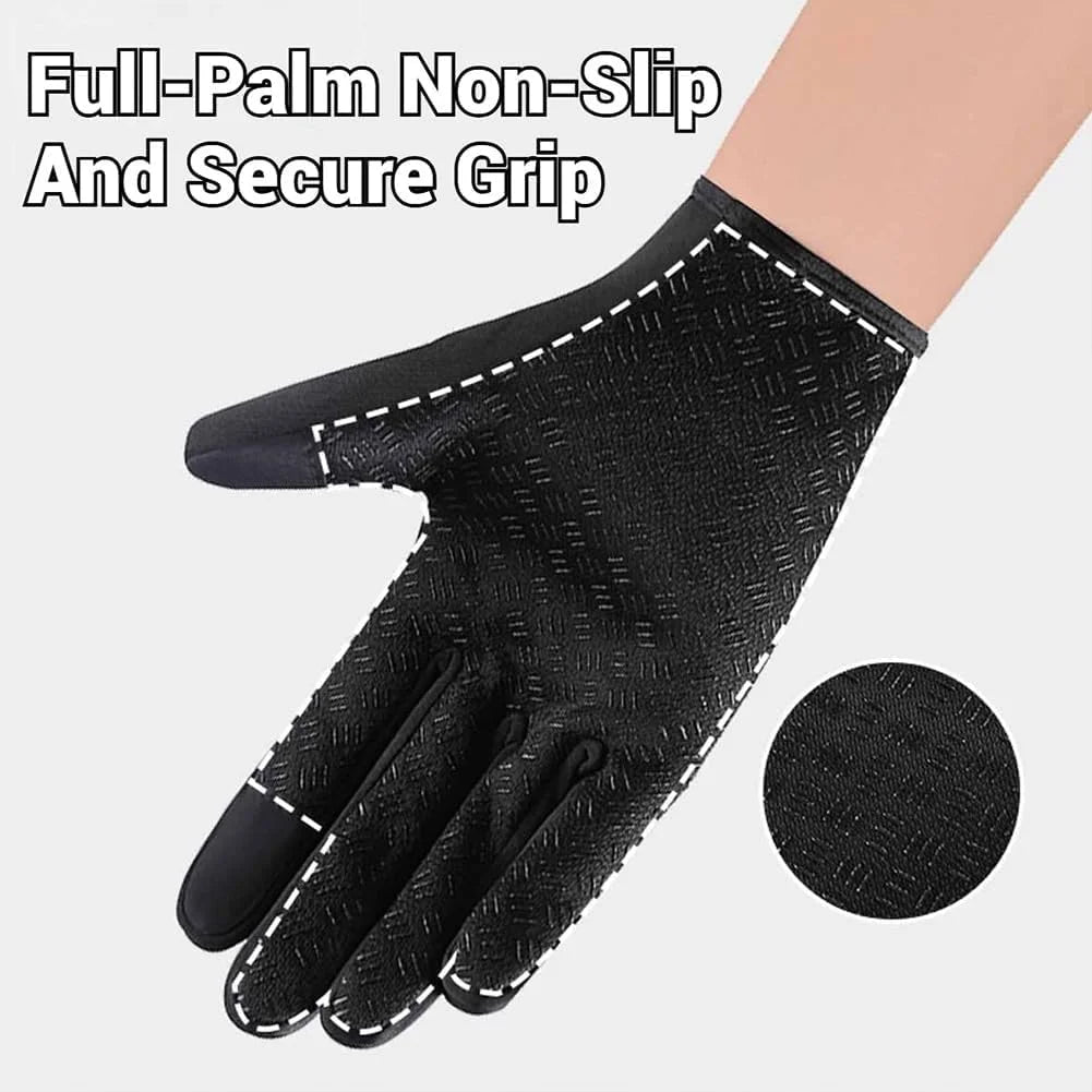 Waterproof Windproof Thermal Touchscreen Gloves with Non-Slip Grip O701427