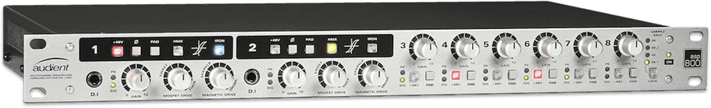 8 Channel Microphone Preamplifier with 2 XLR Mic Cables O1239