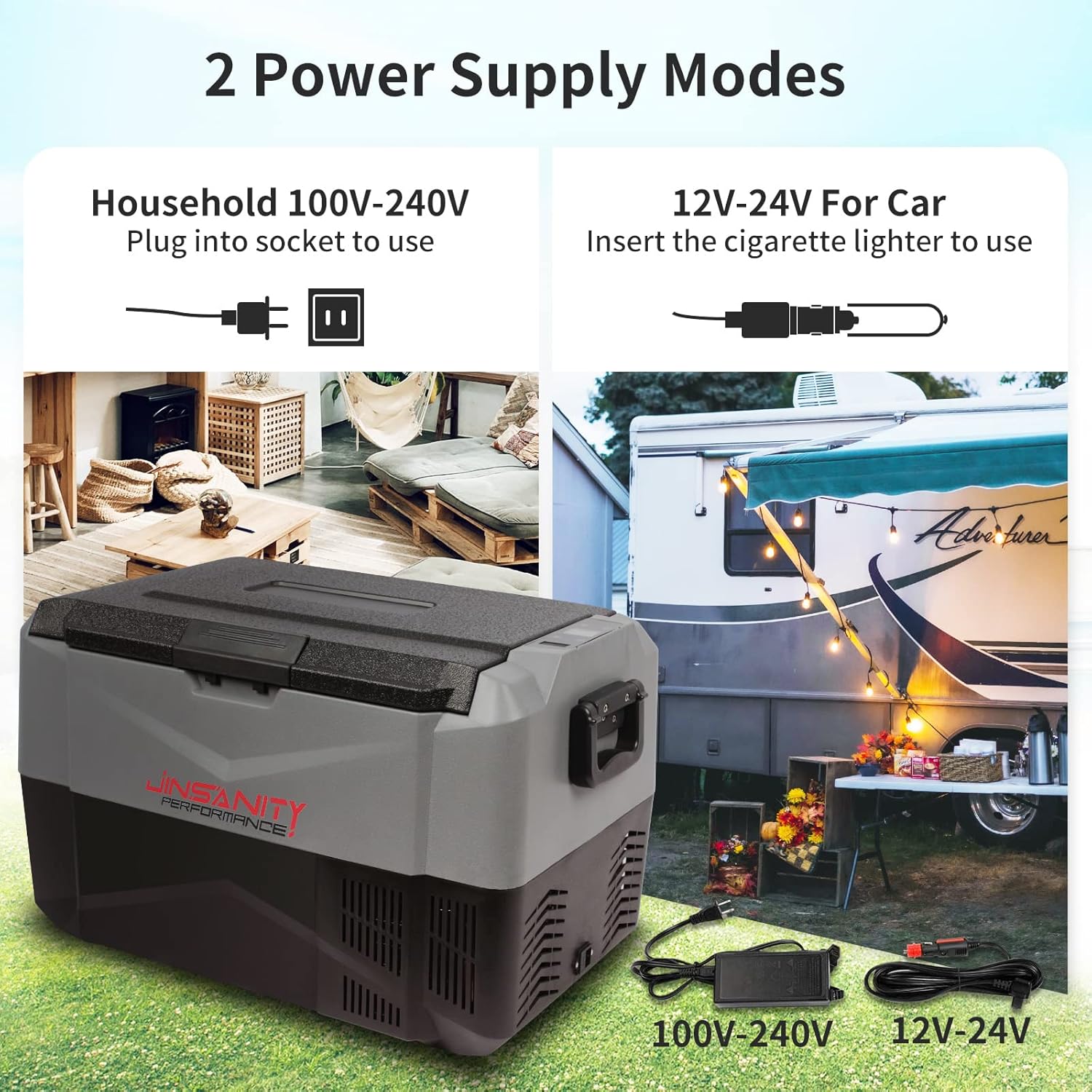 30 Quart Dual Temperature Control Portable Fridge F84401