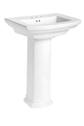 White Pedestal Combination Lavatory T64747