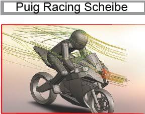 Black Racing Windscreen F699