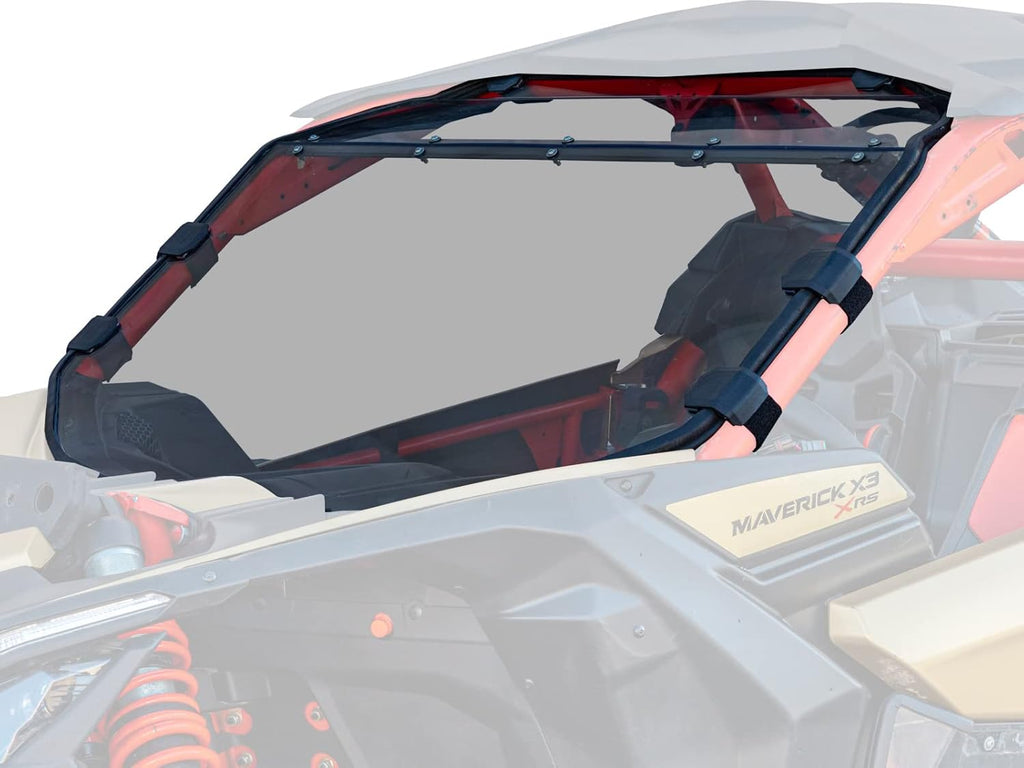 Full Windshield for Can Am X3 / X3 Max, Clear 1/4 Thick Polycarbonate S7866