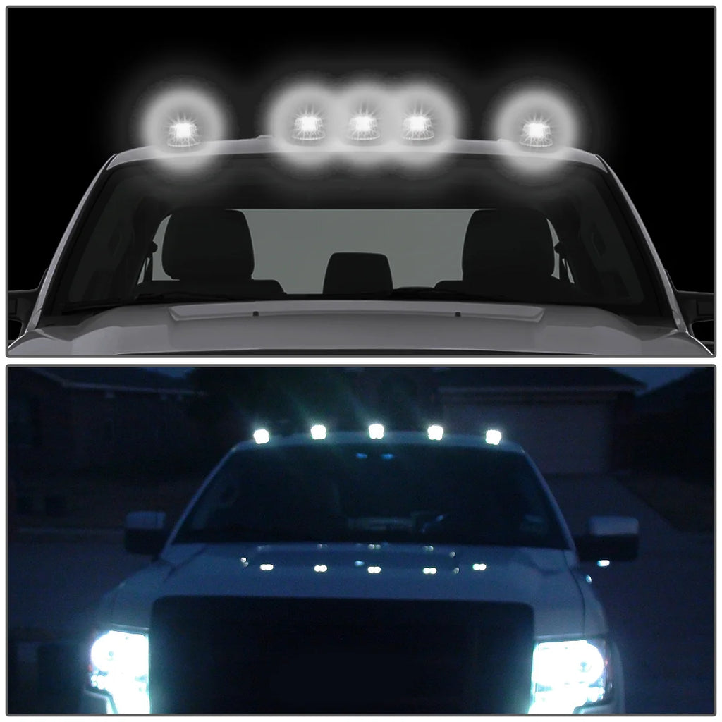 5 X LED Cab Roof Top Lights with Wiring Harness J5793