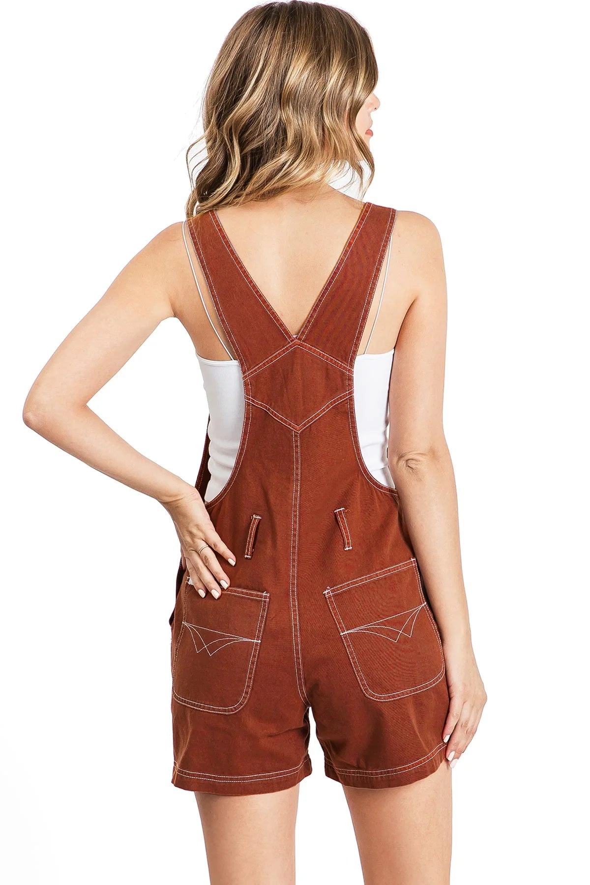 Mahogany L Classic Twill Short Overalls K617433
