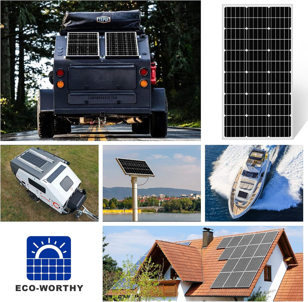 100 Watt 12 Volt Monocrystalline Solar Panel N36771