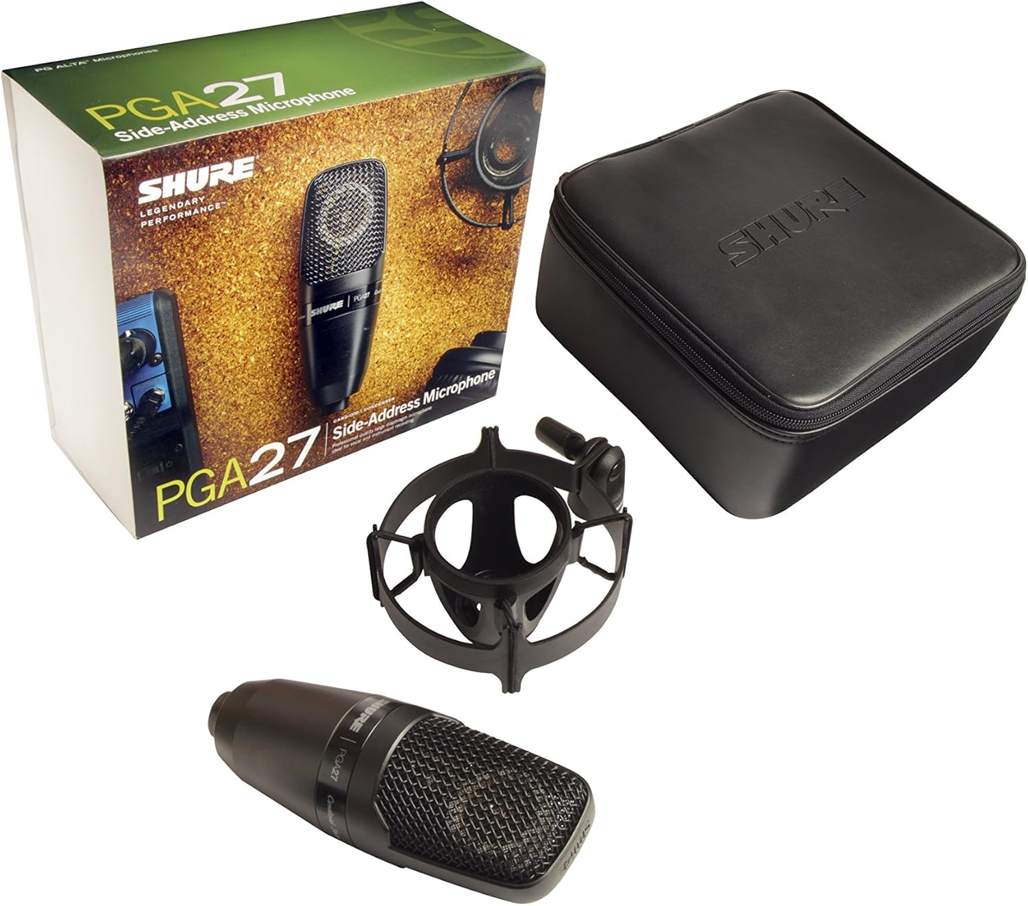 Large-Diaphragm Cardioid Condenser Microphone with Shock-Mount and Carrying Case D125834