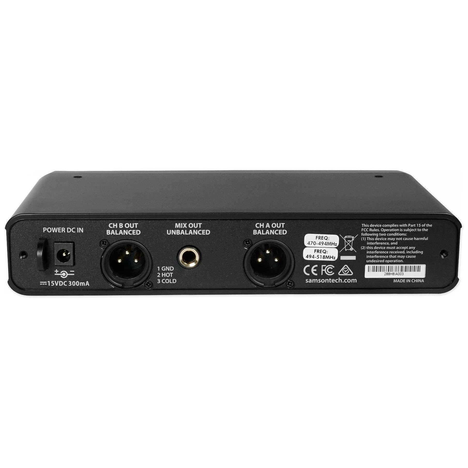 Dual Beltpack UHF Wireless Headset Mics V5669