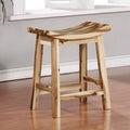 Natural Saddle Counter Stool U555236