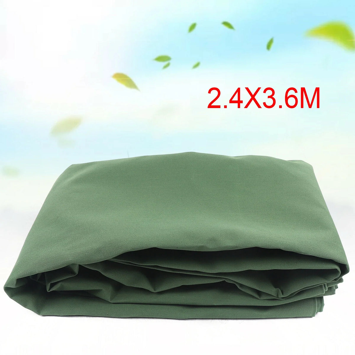 Green Waterproof Canvas Tarp R847454