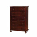 5 Drawer Chest Dark Walnut J7694