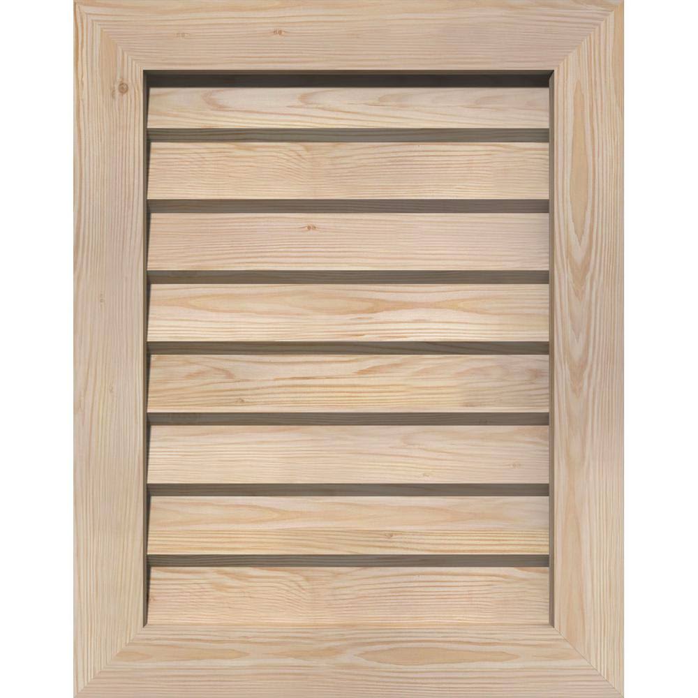 Vertical Gable Vent Unfinished Non-Functional S19331