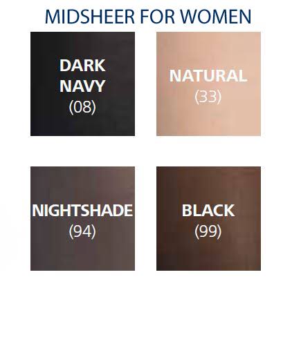 Medium Sheer Pantyhose, Black, 20-30 mmHg I13797