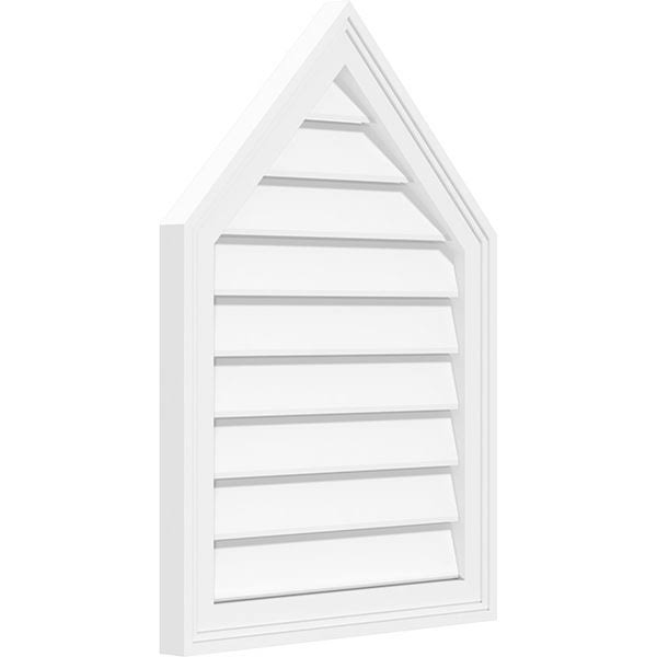 Peaked Top Surface Mount PVC Gable Vent C3882
