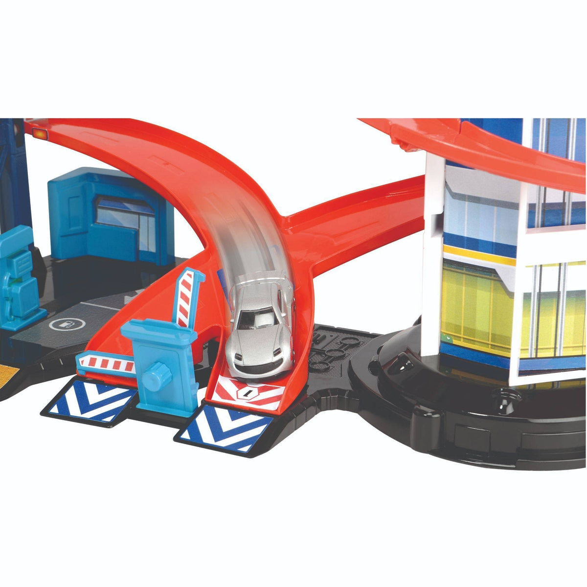 Parking Garage Playset with 4 Die-Cast Cars and Helicopter S542