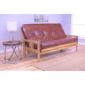 Full Futon Frame with Saddle Mattress J6930